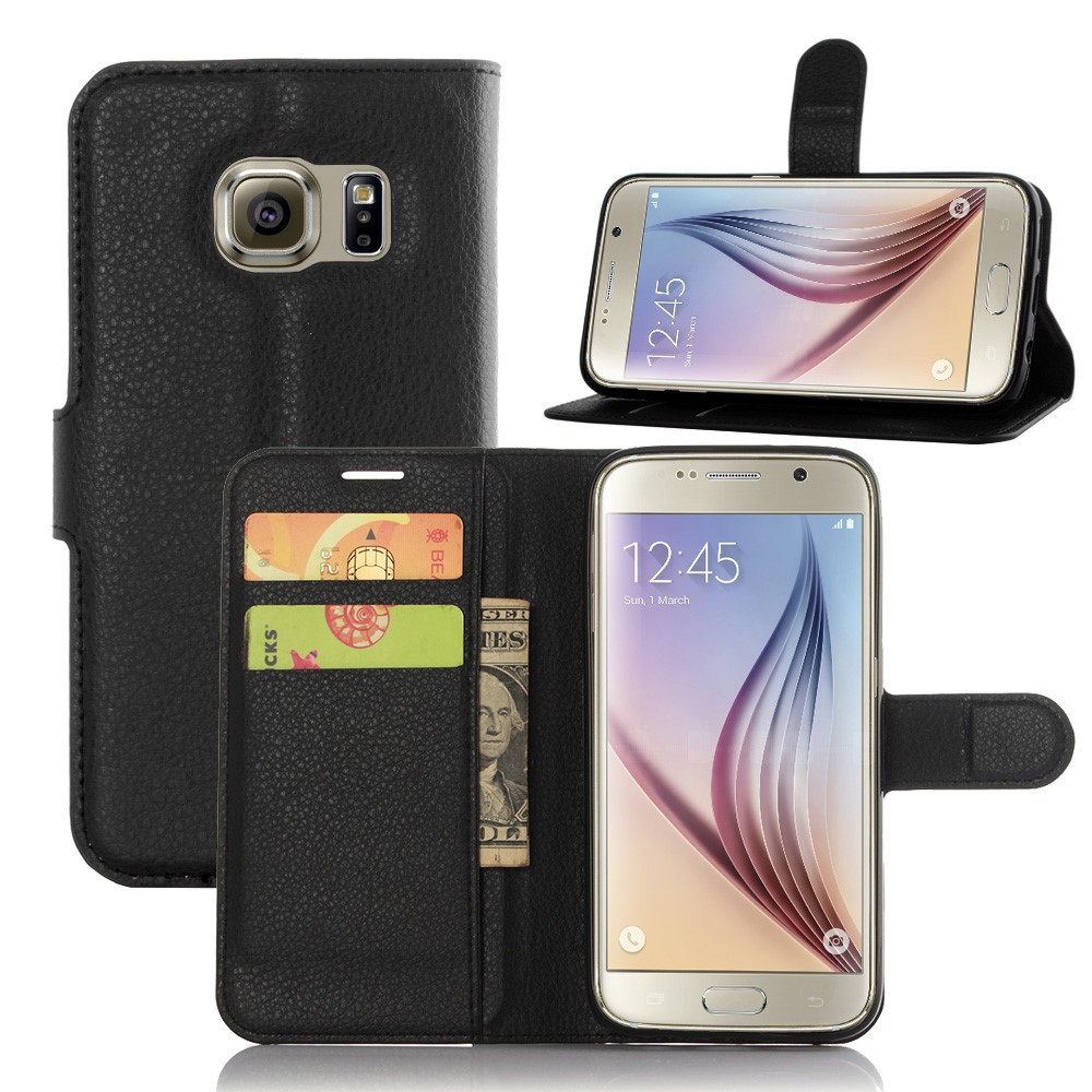 beginsel Ansichtkaart Installeren Book Case - Samsung Galaxy S7 Hoesje - Zwart | GSM-Hoesjes.be