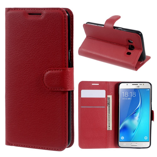 overal Voorverkoop Kostuum Book Case Samsung Galaxy J5 (2016) Hoesje - Rood | GSM-Hoesjes.be