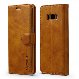 Luxe Book Case Samsung Galaxy S8 Hoesje - Bruin