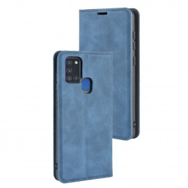 Premium Book Case Samsung Galaxy A21s Hoesje - Blauw