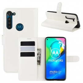 Book Case Motorola Moto G8 Power Hoesje - Wit