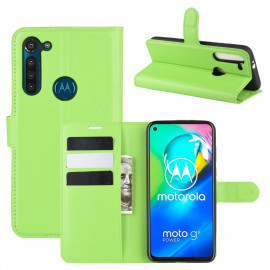 Book Case Motorola Moto G8 Power Hoesje - Groen