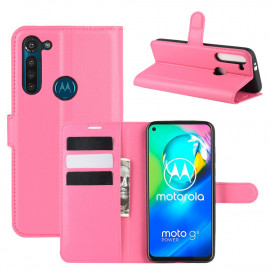Book Case Motorola Moto G8 Power Hoesje - Roze