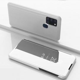 Mirror View Case - Samsung Galaxy A21s Hoesje - Zilver