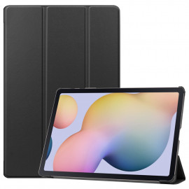 Tri-Fold Book Case Samsung Galaxy Tab S7 Plus Hoesje - Zwart