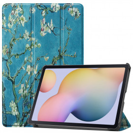 Tri-Fold Book Case - Samsung Galaxy Tab S7 / S8 Hoesje - Bloesem