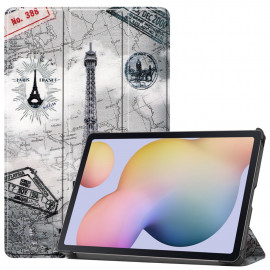 Tri-Fold Book Case Samsung Galaxy Tab S7 Hoesje - Eiffeltoren