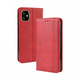 Vintage Book Case iPhone 12 Pro Max Hoesje - Rood