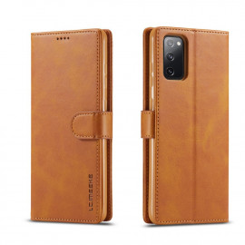 Luxe Book Case - Samsung Galaxy S20 FE Hoesje - Bruin