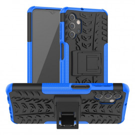 Rugged Kickstand Back Cover - Samsung Galaxy A32 5G Hoesje - Blauw