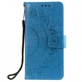 Coverup Bloemen & Vlinders Book Case - Xiaomi Redmi Note 9T Hoesje - Blauw