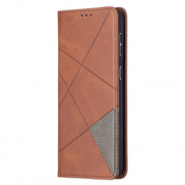 Coverup Geometric Book Case - Samsung Galaxy S21 Plus Hoesje - Donkerbruin