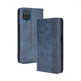 Coverup Vintage Book Case - Samsung Galaxy A12 Hoesje - Blauw