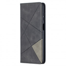 Coverup Geometric Book Case - Samsung Galaxy A12 Hoesje - Zwart
