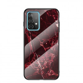 Coverup Marble Glass Back Cover - Samsung Galaxy A52 / A52s Hoesje - Rood