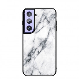 Coverup Marble Glass Back Cover - Samsung Galaxy S21 Hoesje - Wit