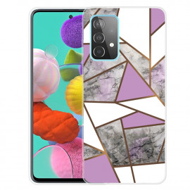 Coverup Marmer TPU Back Cover - Samsung Galaxy A52 / A52s Hoesje - Marmer / Paars