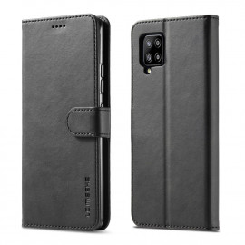 Luxe Book Case - Samsung Galaxy A42 Hoesje - Zwart