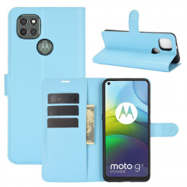Book Case - Motorola Moto G9 Power Hoesje - Lichtblauw