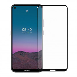 Full-Cover Screen Protector - Tempered Glass - Nokia 5.4 - Zwart