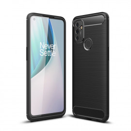 Armor Brushed TPU Back Cover - OnePlus Nord N100 Hoesje - Zwart