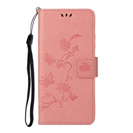 Bloemen Book Case - Nokia 5.4 Hoesje - Pink