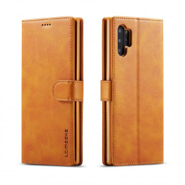 LC.IMEEKE Luxe Book Case - Samsung Galaxy A32 5G Hoesje - Bruin