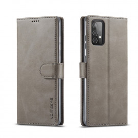 LC.IMEEKE Luxe Book Case - Samsung Galaxy A52 / A52s Hoesje - Grijs