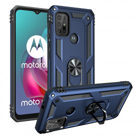 Coverup Ring Kickstand Back Cover - Motorola Moto G10 / G20 / G30 Hoesje - Blauw