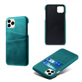 Coverup Dual Card Back Cover - iPhone 12 / 12 Pro Hoesje - Cyan