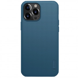Nillkin Super Frosted Shield Back Cover - iPhone 13 Pro Hoesje - Blauw