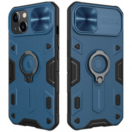 Nillkin Armor CamShield iPhone 13 Hoesje - Blauw