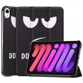 Tri-Fold Book Case iPad Mini 6 (2021) Hoesje - Don’t Touch