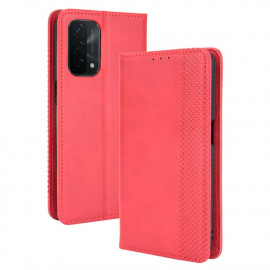 Coverup Vintage Book Case - OPPO A54 / A74 Hoesje - Rood