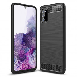 Armor Brushed TPU Back Cover - Samsung Galaxy A03s Hoesje - Zwart