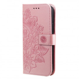 Bloemen Book Case Motorola Moto G60s Hoesje - Roze