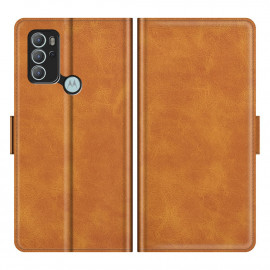 Coverup Deluxe Book Case - Motorola Moto G60s Hoesje - Bruin