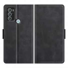 Deluxe Book Case - Motorola Moto G60s Hoesje - Zwart