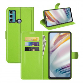 Book Case Motorola Moto G60 Hoesje - Groen