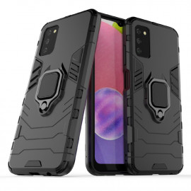 Coverup Ring Kickstand Back Cover - Samsung Galaxy A03S Hoesje - Zwart