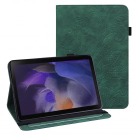 Bloemen Book Case Samsung Galaxy Tab A8 10.5 (2021) Hoesje - Groen