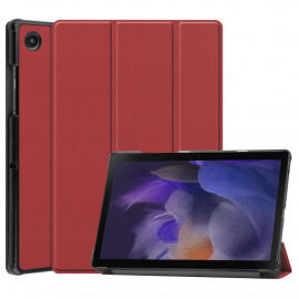 Tri-Fold Book Case Samsung Galaxy Tab A8 10.5 (2021) Hoesje - Bordeaux