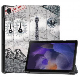 Tri-Fold Book Case Samsung Galaxy Tab A8 10.5 (2021) Hoesje - Eiffeltoren