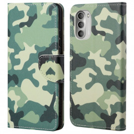 Coverup Book Case - Motorola Moto G51 Hoesje - Camouflage