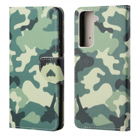 Coverup Book Case - Samsung Galaxy S21 FE Hoesje - Camouflage