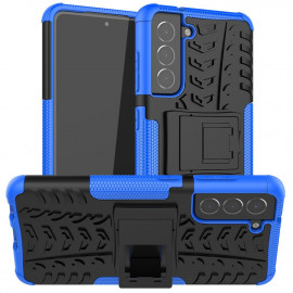 Coverup Rugged Kickstand Back Cover - Samsung Galaxy S21 FE Hoesje - Blauw