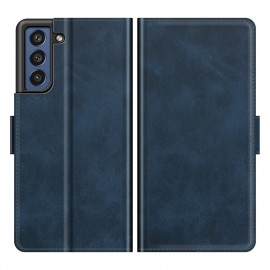 Coverup Deluxe Book Case - Samsung Galaxy S21 FE Hoesje - Blauw