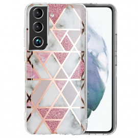 Marble Design Back Cover - Samsung Galaxy S22 Hoesje - Roze