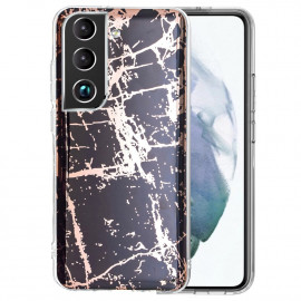 Marble Design Back Cover - Samsung Galaxy S22 Plus Hoesje - Zwart