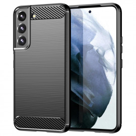 Armor Brushed TPU Back Cover - Samsung Galaxy S22 Hoesje - Zwart